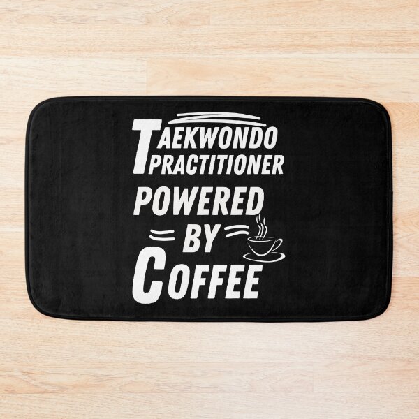 Item preview, Taekwondo practitioner powered by coffee designed and sold by annoying-shirts.