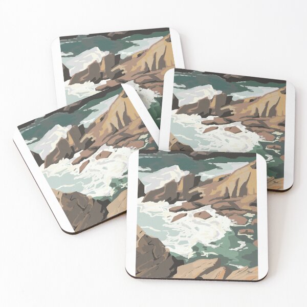 Item preview, Beachside rocks and waves designed and sold by Liz-S-Art.