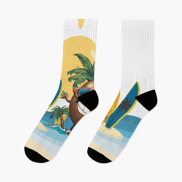 Item preview, Beach coconut with surfboards designed and sold by Yeyishop.