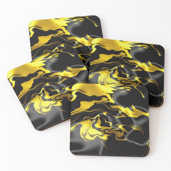 Item preview, Black Yellow Silk Design designed and sold by WarmlyArts.