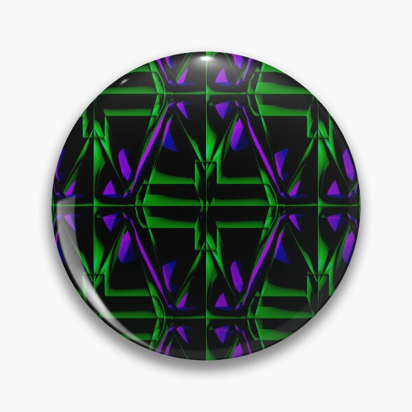 Item preview, Green and Purple Symbols on Black Pattern designed and sold by TheRulerofEarth.