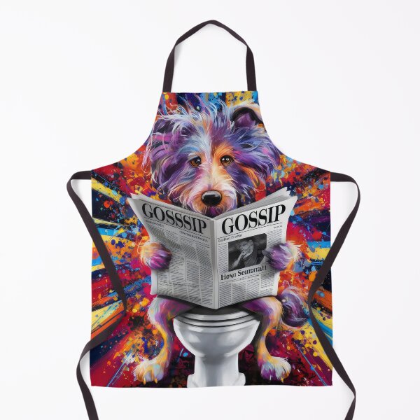 Item preview, A reading dog. designed and sold by MyHappyArtShop.