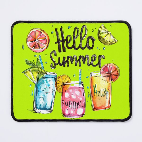 Item preview, "Hello Summer" Summer Cocktail Life Saying designed and sold by redask2me.
