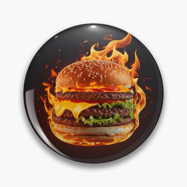 Item preview,  Flame-Cooked Burger Logo designed and sold by Sadia  Jannat.
