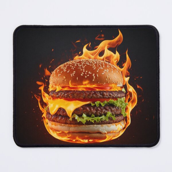 Item preview,  Flame-Cooked Burger Logo designed and sold by Sadia  Jannat.