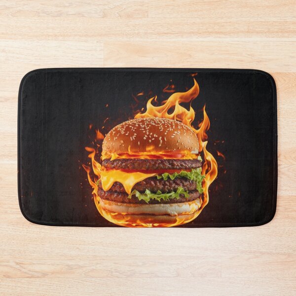 Item preview,  Flame-Cooked Burger Logo designed and sold by Sadia  Jannat.