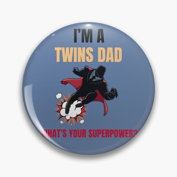 Item preview, Twins Dad Fathers Day Superhero Twin Father  designed and sold by MomentumCloset.