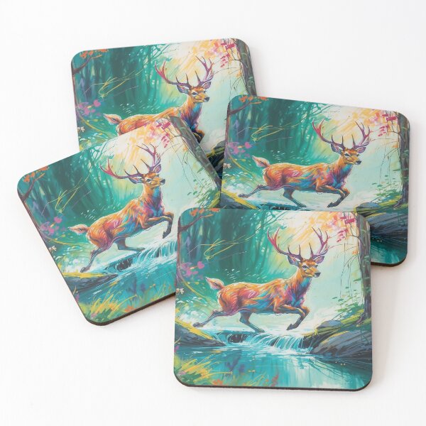 Item preview, A deer crossing the river designed and sold by CreativPurpose.