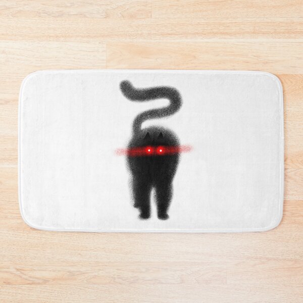 Item preview, Black cat, cat silhouette, glowing eyes designed and sold by noico.