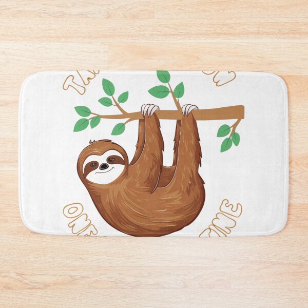 Item preview, The sloth perches on the branch. Stick with the words Taking it Slow, One Branch at a Time designed and sold by ploen kongsuwan.