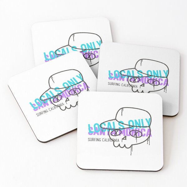 Item preview, Locals Only Santa Monica Surfing California designed and sold by GrufTee.