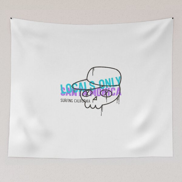 Item preview, Locals Only Santa Monica Surfing California designed and sold by GrufTee.