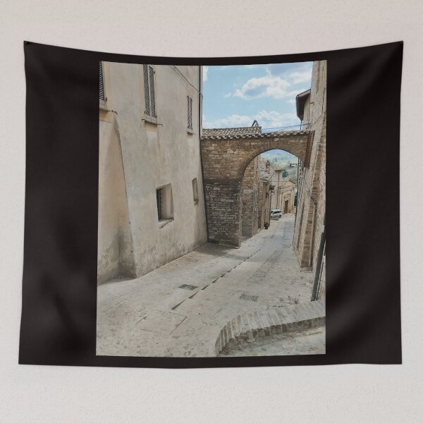 Item preview, Ascend Through History: Spello's Archway-Adorned Sloping Lane designed and sold by EpicVistas.