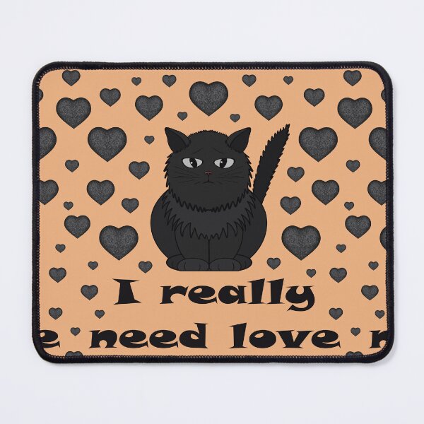 Item preview, Pattern with a cat that needs love designed and sold by Cherevan.