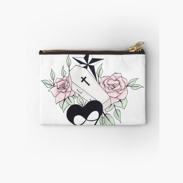 Item preview, coffin and rose tattoo design designed and sold by Perggals© - Stacey Turner.