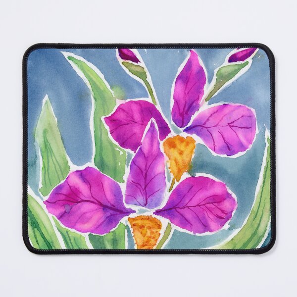 Item preview, Batik purple irises designed and sold by Artbydekloe.