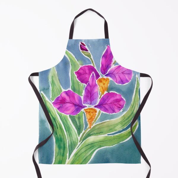 Item preview, Batik purple irises designed and sold by Artbydekloe.