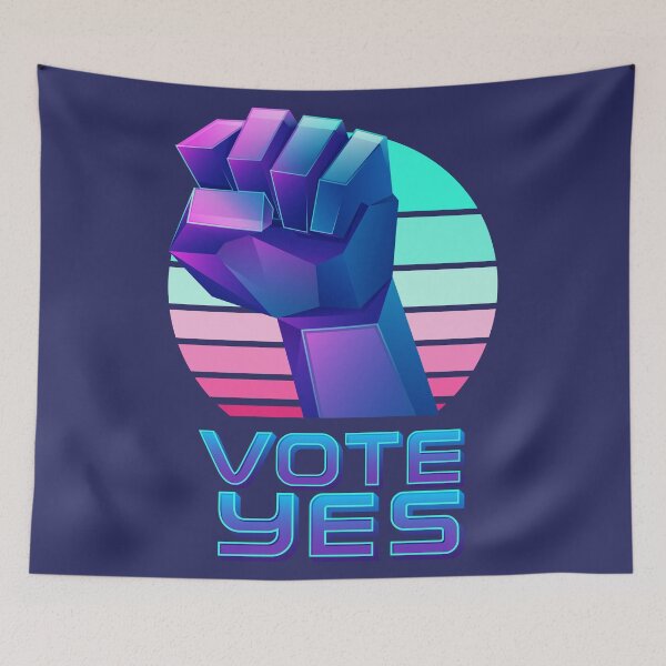 Item preview, vote yes futuristic cyberpunk designed and sold by NiamLab.