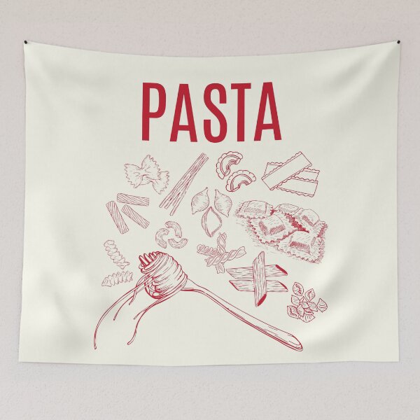 Item preview, Retro Italian Pasta Kitchen Poster designed and sold by madilafemina.
