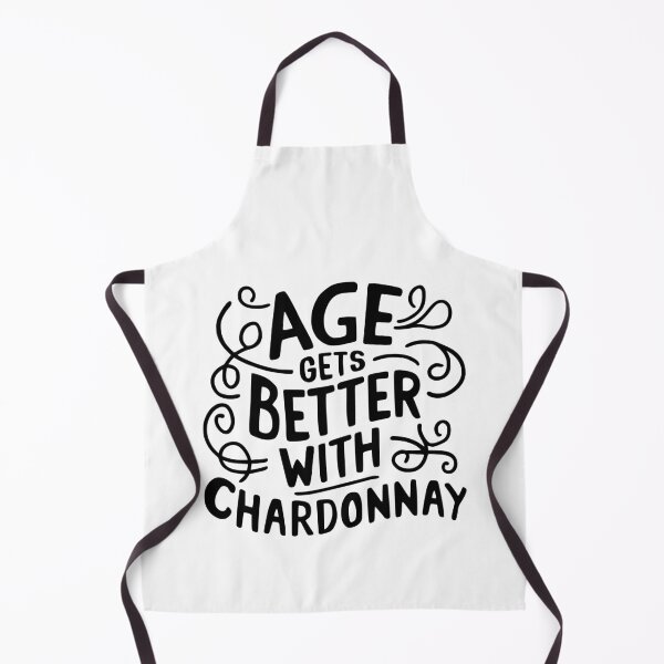 Item preview, Age Gets Better With Chardonnay! Funny Wine Black  designed and sold by PMCreative.