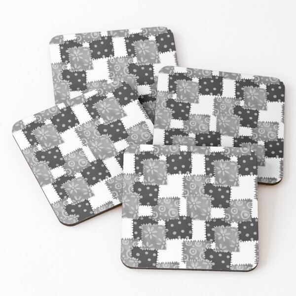 Item preview, Black & White Patchwork designed and sold by TrendyLeeLee.