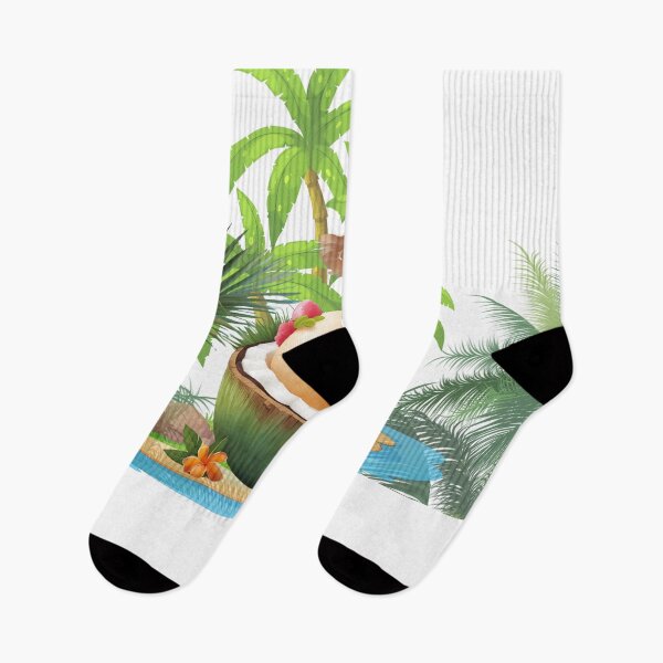 Item preview, tropical coconut lovers designed and sold by Yeyishop.