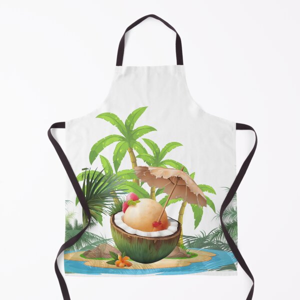Item preview, tropical coconut lovers designed and sold by Yeyishop.