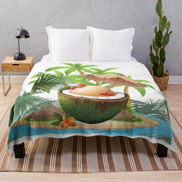 Item preview, tropical coconut lovers designed and sold by Yeyishop.