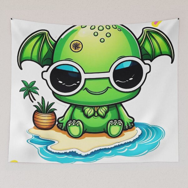 Item preview, cthulh on vacation designed and sold by aliraweb.