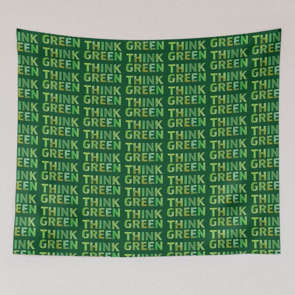Item preview, Think Green Awareness - Happy quote designed and sold by SylviaGo.