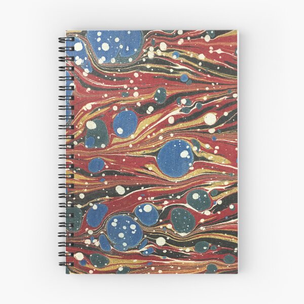 Item preview, Antiquarian marbled endpaper pattern designed and sold by linolibrarian.