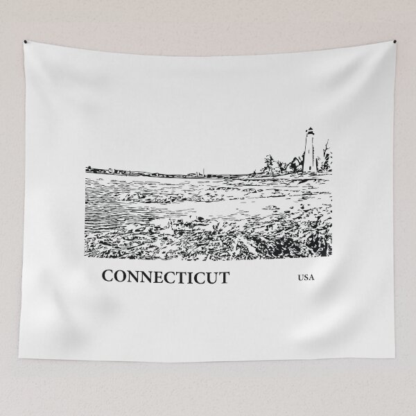 Artikelvorschau, Connecticut USA entworfen und verkauft von Lakeric Cityscapes.