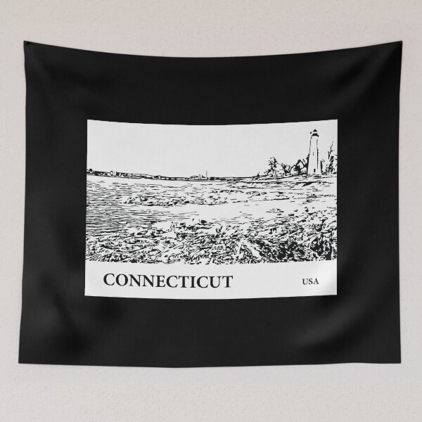 Artikelvorschau, Connecticut USA entworfen und verkauft von Lakeric Cityscapes.