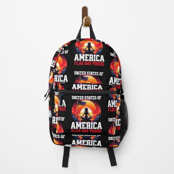 Item preview, American Flag Day Yoga Sunrise Meditation and Patriotism designed and sold by Taans-Creation.