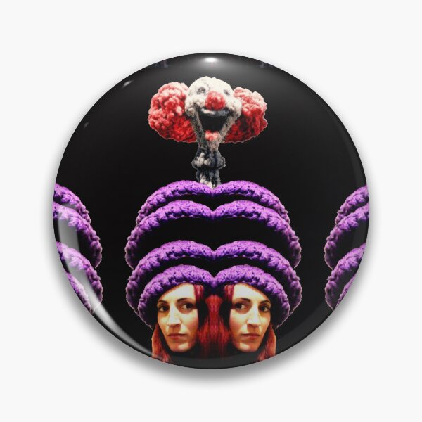 Item preview, Symmetrical photomontage portrait of woman nuclear bomb designed and sold by Carré Comme Orange.