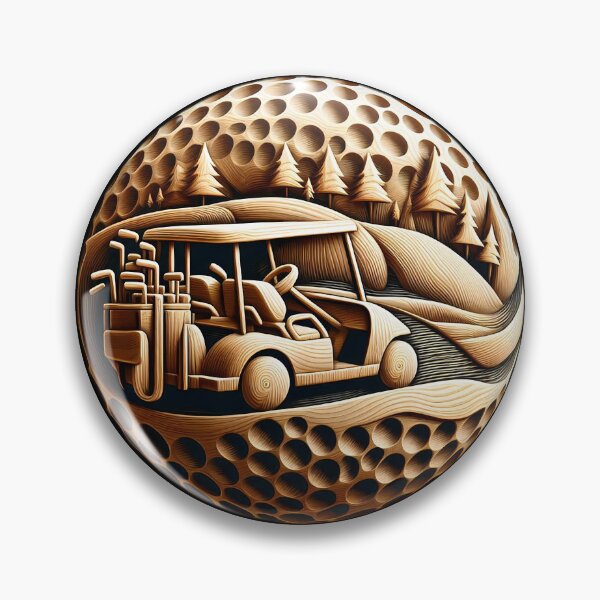 Item preview, Golf Ball Artistic Essence in Wood Golfing Art designed and sold by SportsT-Shirts.