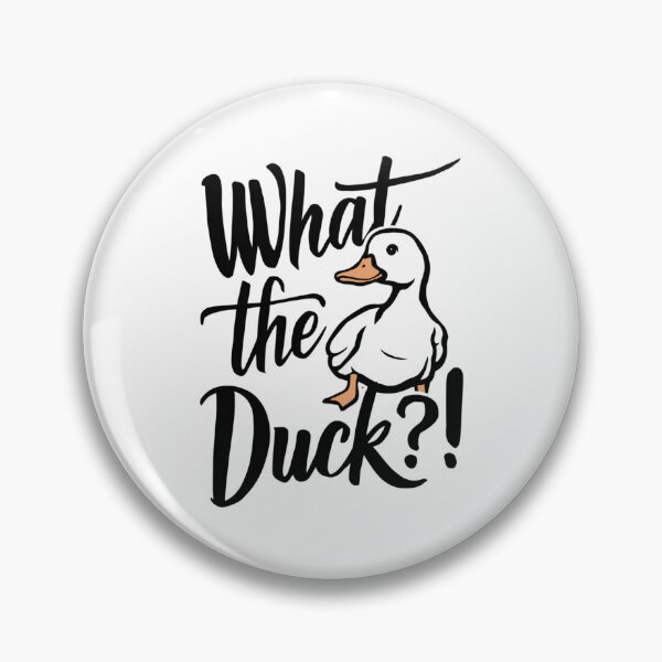Artikelvorschau, Ein verspielter und moderner Kalligrafie-T-Shirt-Text „What the Duck?!“ entworfen und verkauft von ploen kongsuwan.