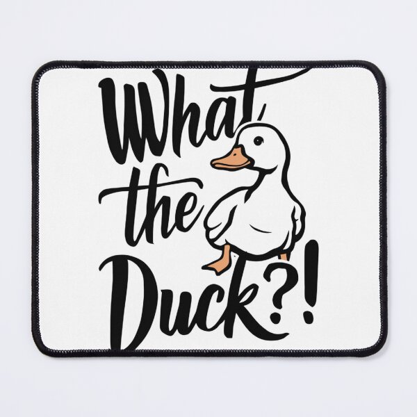 Item preview, A playful and modern calligraphy t-shirt text "What the Duck?! designed and sold by ploen kongsuwan.