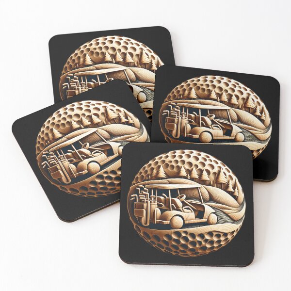 Item preview, Golf Ball Artistic Essence in Wood Golfing Art designed and sold by SportsT-Shirts.