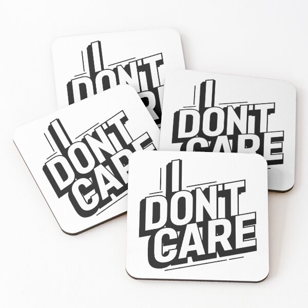 Item preview, I don't care typography designed and sold by ShahinurSobuj.