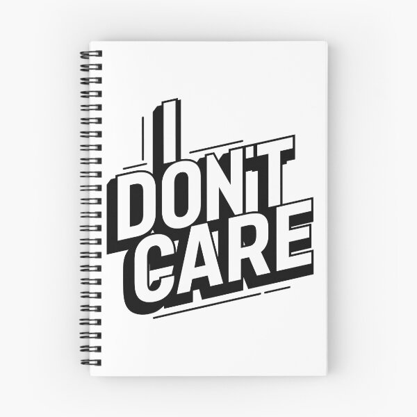 Item preview, I don't care typography designed and sold by ShahinurSobuj.