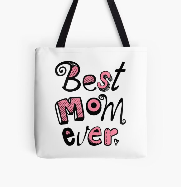 Best Mom Ever Nr. 01 - Text Art All Over Print Tote Bag