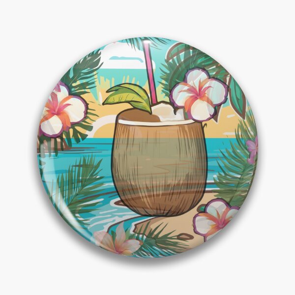 Item preview, tropical coconut lovers designed and sold by Yeyishop.