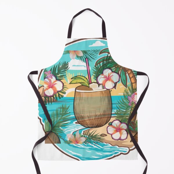 Item preview, tropical coconut lovers designed and sold by Yeyishop.