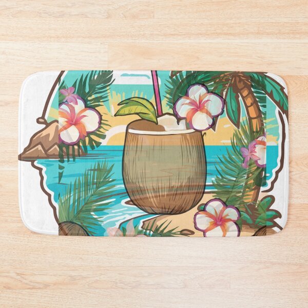 Item preview, tropical coconut lovers designed and sold by Yeyishop.