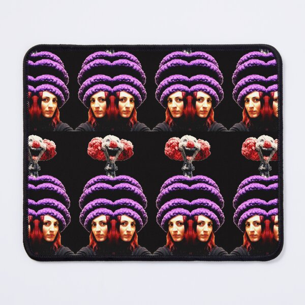 Item preview, Symmetrical photomontage portrait of woman nuclear bomb designed and sold by Carré Comme Orange.