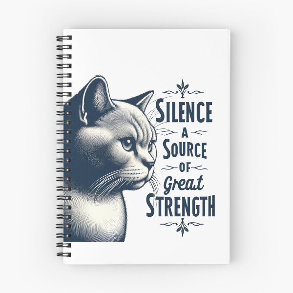 Item preview, A wise cat says that silence is a source of  great strength  designed and sold by Coollzone.