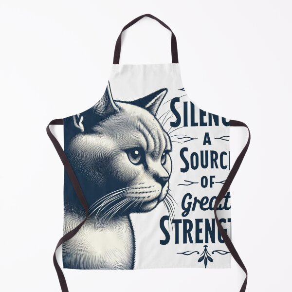 Item preview, A wise cat says that silence is a source of great strength designed and sold by Coollzone.
