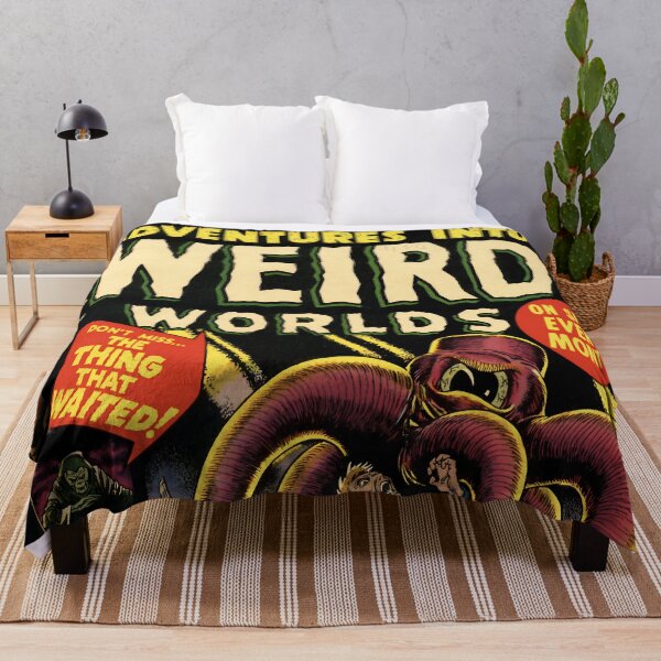 Item preview, Weird Worlds Hero Battling Tentacled Monster in Weird Worlds designed and sold by ArtComixHaven.