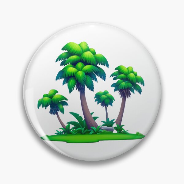 Item preview, Tropical tranquility: Island with Palm Trees for a Moment of Peace designed and sold by Mauro  Brito.